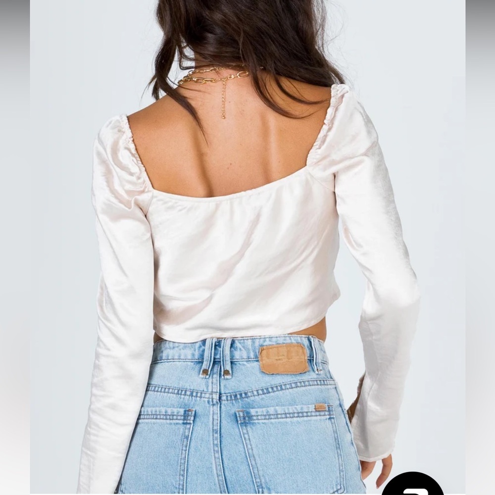 Princess Polly Love Song Draped Crop Top - Picture 7 of 7